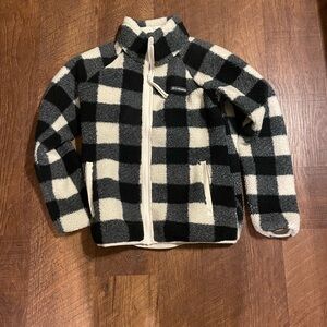 Columbia Black and white Checkered Fleece Jacket